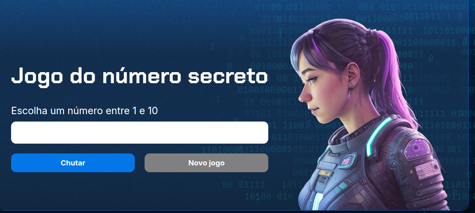Screenshot do Jogo Número Secreto